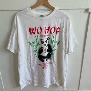 Gildan White T-Shirt with Red Graphic